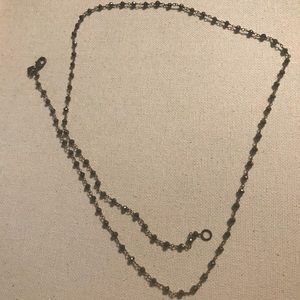 28” Brass/Pyrite Necklace